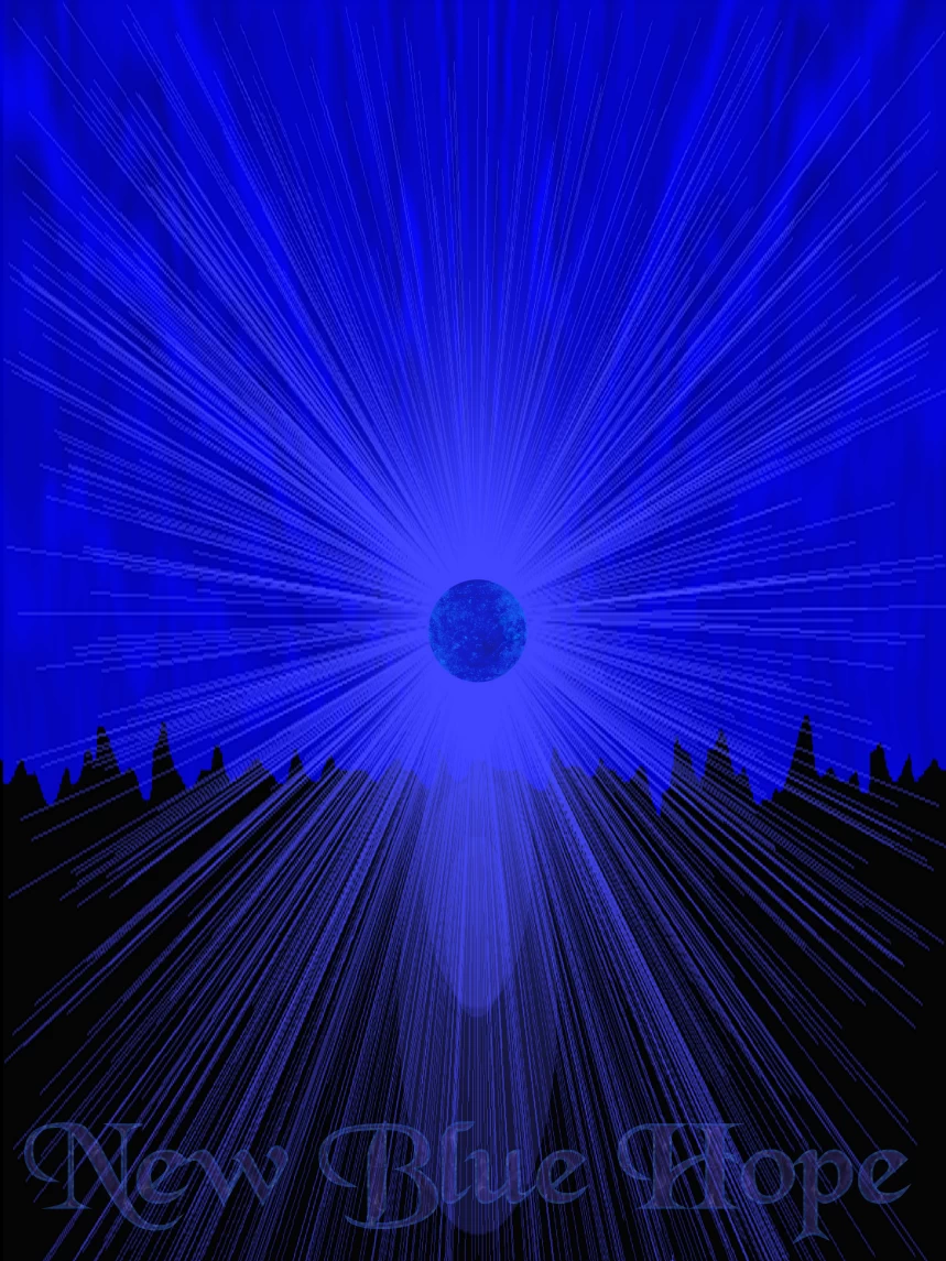 New Blue Hope Sunburst